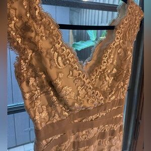 Tadashi Shoji Silver Sequin Dress